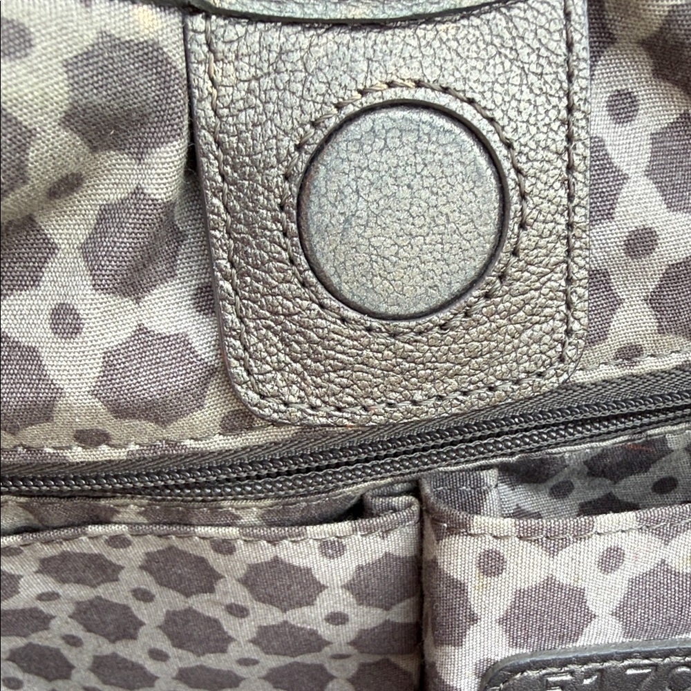 Brighton Metalic Bronze Brown Embroidered Shoulder Bag - Picture 5 of 9